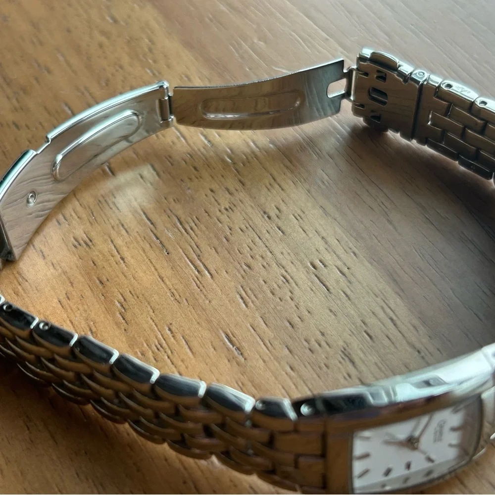 LADIES VINTAGE BULOVA CARAVELLE STAINLESS STEEL WRISTWATCH, size 6.5 - Picture 6 of 7